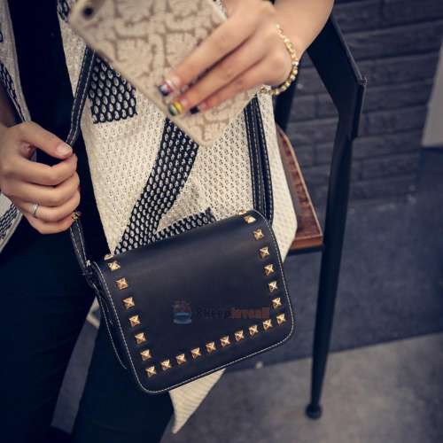 New Fashion Women Handbag Leather Messenger Shoulder Bag Ladies Retro Tote Purse